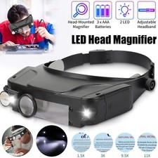 Headband Head Magnifier 2 LED