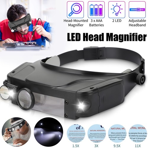 Headband head magnifier - headband,