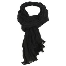 Clj Charles Le Jeune. Chèche. DAKAR, Coton. Noir Charbon  - Uni - 