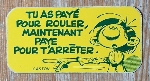 Gaston lagaffe autocollant - gaston,