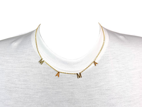 Couleur mama collier - or,