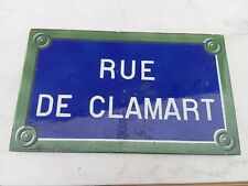 ANCIENNE PLAQUE RUE DE PARIS