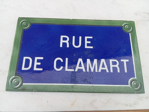 Ancienne plaque rue paris - rue,