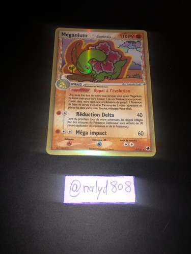Carte pokémon méganium - carte,