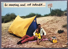 Carte postale Humoristique -  le camping seul est interdit ...  (366)