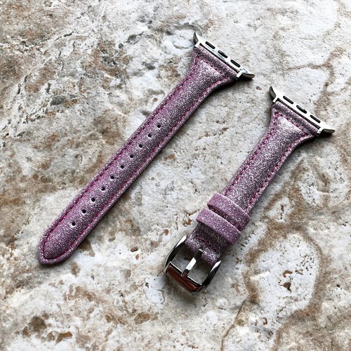 Rose paillettes slim bande - paillettes,