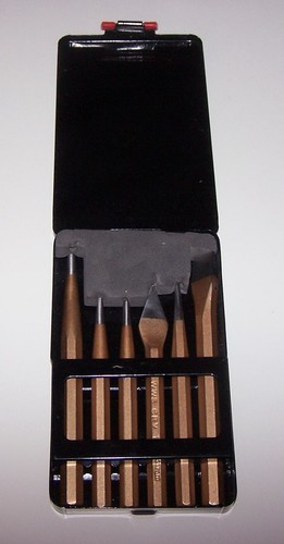 Coffret set burins - set,