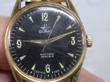 ?? OURAL ANCIENNE MONTRE RUSSE CCCP MÉCANIQUE PLAQUE OR BRACELET HOMME VINTAGE