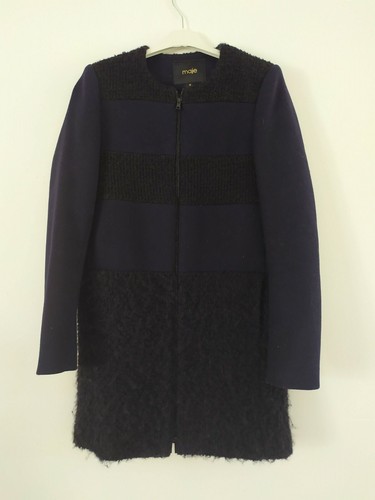 Manteau maje bleu noir - et,