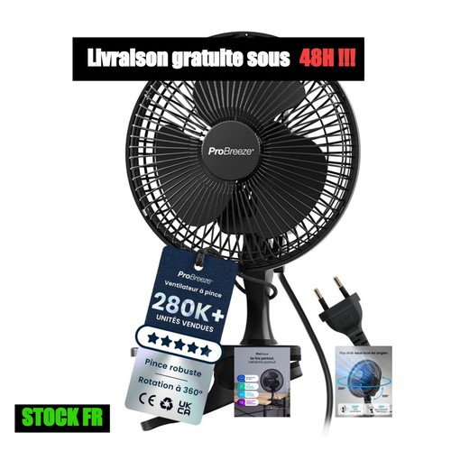 Mini ventilateur pince pro - ventilateur,