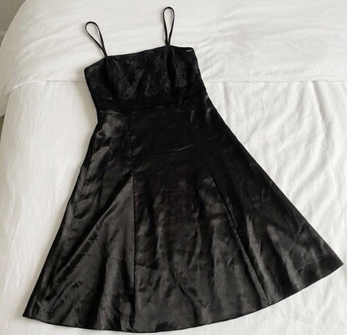 Robe femme noire - , satin
