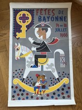 Affiche fêtes De Bayonne 1966 Originale