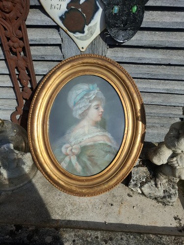 Pastel xix èm portrait - pastel,