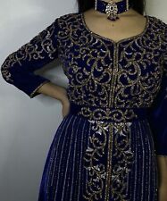 Robe de soirée Traditionnelle - Bleu Roi - Neuve