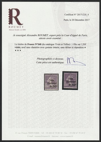 Timbre france 268 - ,