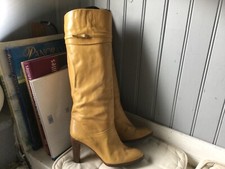 BOTTES VINTAGE RIZZOLI CUIR CAMEL .T 39 . ( M/G/V)