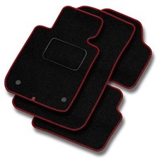 PE14-1 Jeu Tapis Sol Velour STREAK Rouge pour Peugeot 206 1998-2012 moquette dou