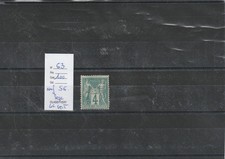 timbre france neuf YT 63 (Sage 4c vert type I) neuf sans gomme - cote 100€