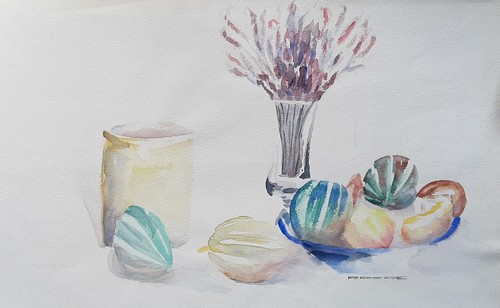 Aquarelle nature morte - nature,