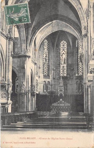 Cpa fayl billot choeur - 52, de