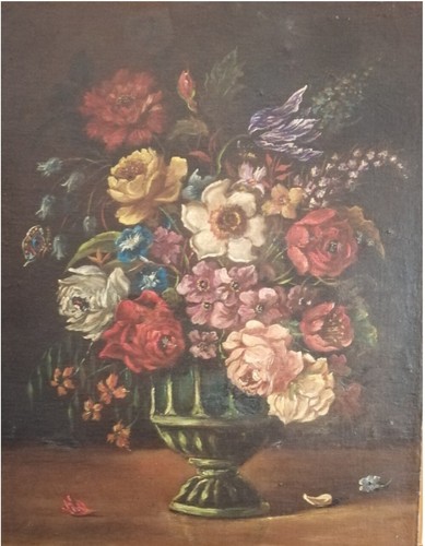 Tableau ancien huile - huile, nature