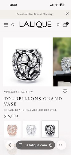 15k lalique crystal - lalique,