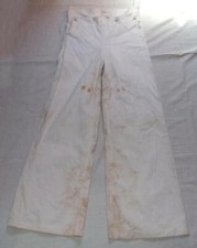 Pantalon blanc à pont