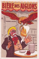Etiquette de bière - Brasserie de la Vanne - Arcueil - Bière des Aiglons