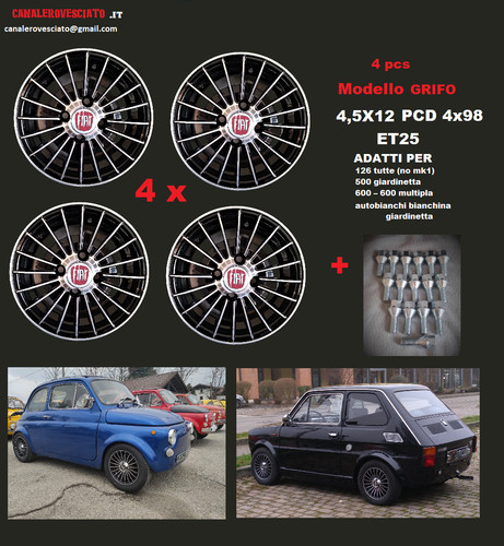 Jantes lega fiat 126 500 - jantes, l