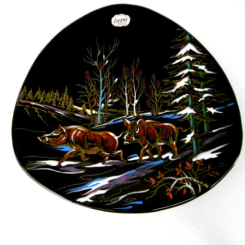 Assiette emaux longwy - assiette,