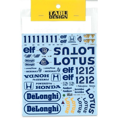 Decals lotus99t full - 1/12,