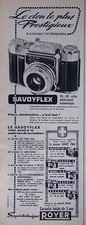 PUBLICITÉ ROYER LA GAMME SAVOY 1960 SAVOYFLEX ASSURE LA MAITRISE DE LA COULEUR