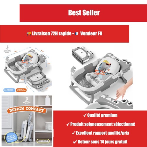Baignoire bébé pliable xxl - bébé,