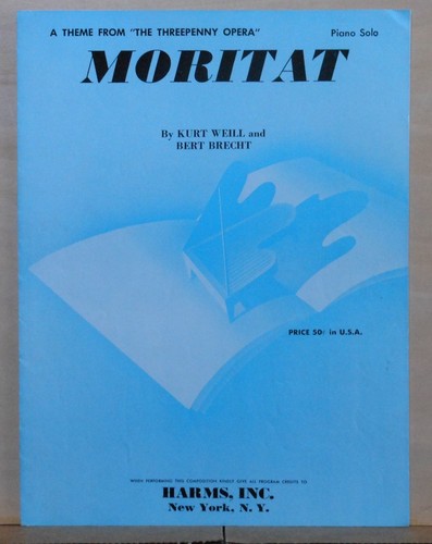 Moritat 1956 sheet music - 1956,
