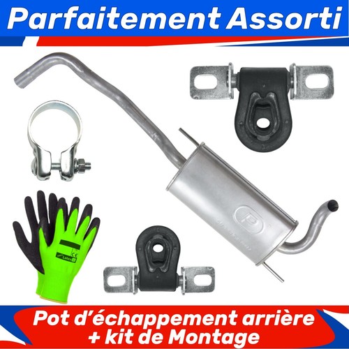 Pot échappement arrière - pot, d’échappement
