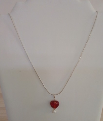 Collier pendentif efeper verre - collier,