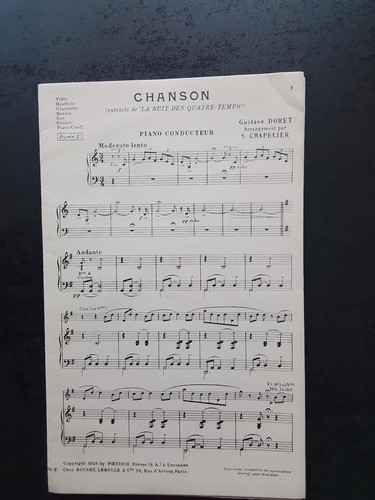 Partition ancienne piano - partition,