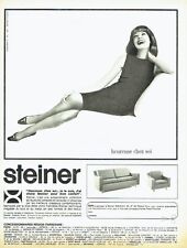 PUBLICITE ADVERTISING 037  1964   fauteuil canapé Steiner
