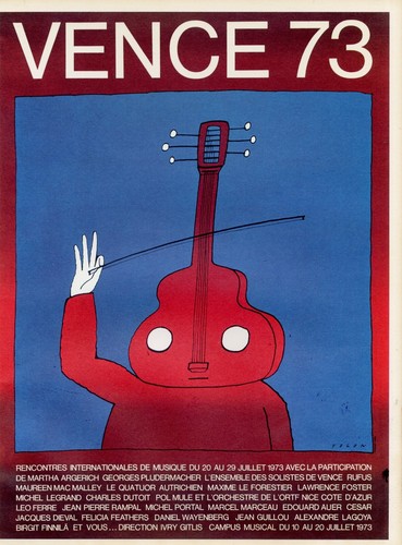 Affiche folon vence - affiche,