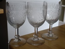PORTIEUX VOSGES 3 VERRES A EAU