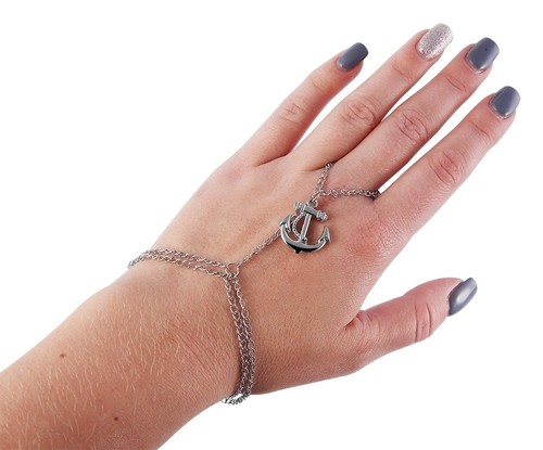 Chaîne main bracelet ancre - chaîne,