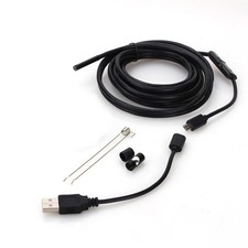 HD Endoscope 3.5m Length 5.5mm Diameter Borescope Inspection Camera For Phon NEW