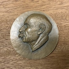 Médaille En Bronze Doyen Jean Turchini, Signée P. Query, 1970