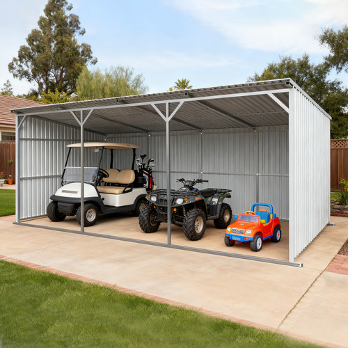 25x12ft galvanized steel - galvanized,