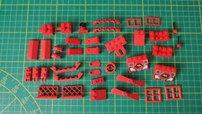 Lot Lego en vrac couleur rouge