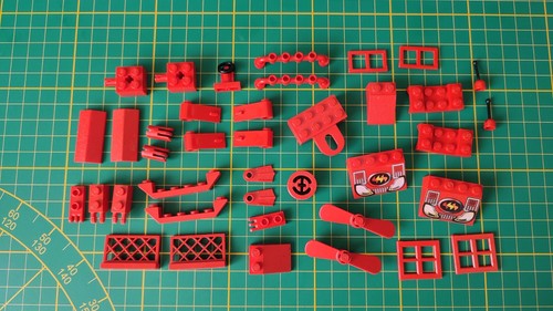 Lot lego vrac couleur rouge - lego,