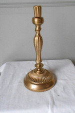 BOUGEOIR ANCIEN en BRONZE LAITON  29 cm H