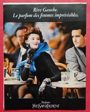 PUBLICITE de PRESSE: 1986 Parfum YSL Rive Gauche NEW MAN AMORA Beauté STENDHAL