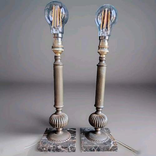 Jolie paire lampe laiton - paire,