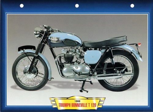 Carte fiche moto - carte, triumph